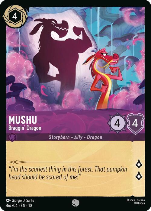 Mushu - Braggin Dragon Card Front