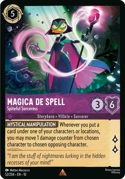 Magica De Spell - Spiteful Sorceress Card Front