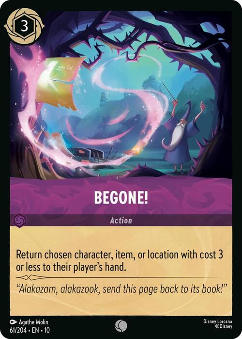 Begone! Card Front
