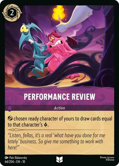 Performance Review Card Front