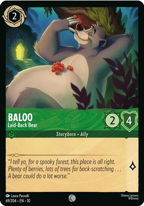 Baloo - Laid-Back Bear Card Front