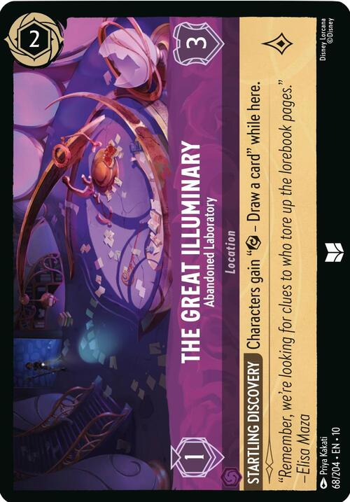 The Great Illuminary - Abandoned Laboratory Card Front