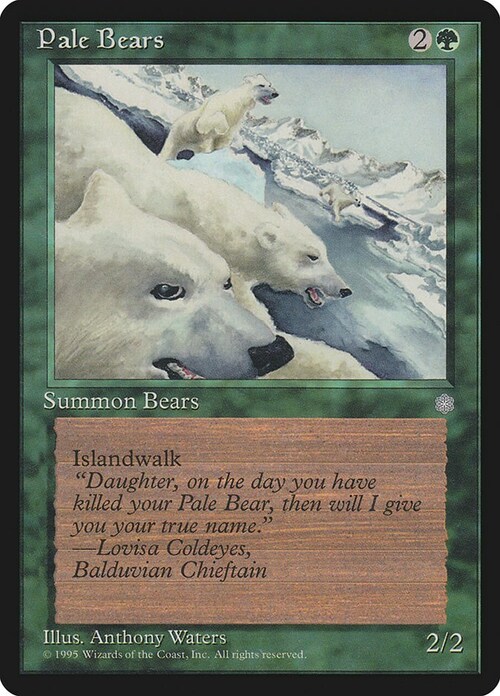 Pale Bears Card Front