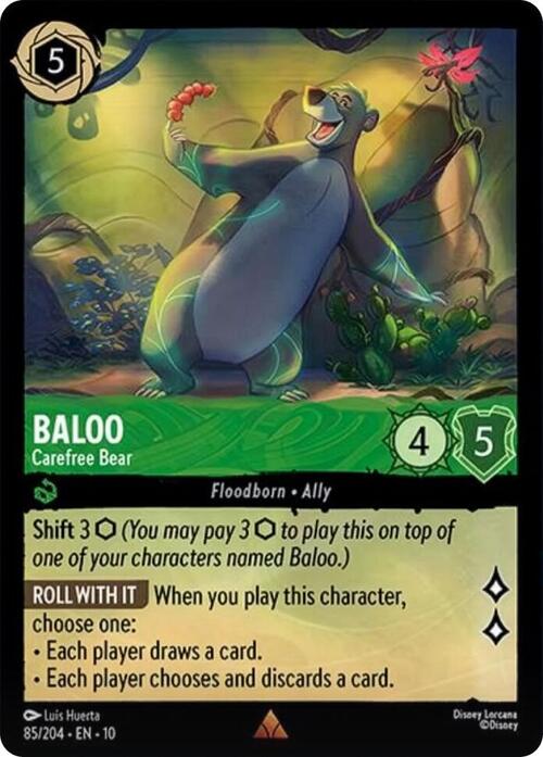 Baloo - Carefree Bear Card Front