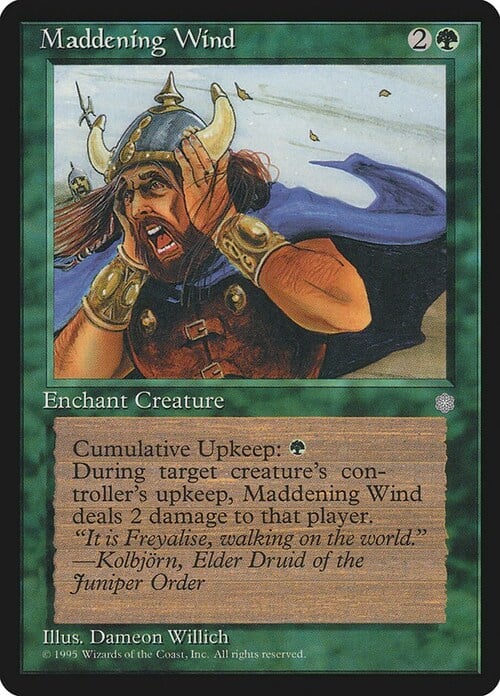 Maddening Wind Card Front