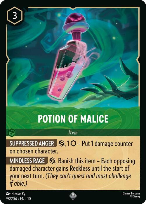 Potion of Malice Card Front