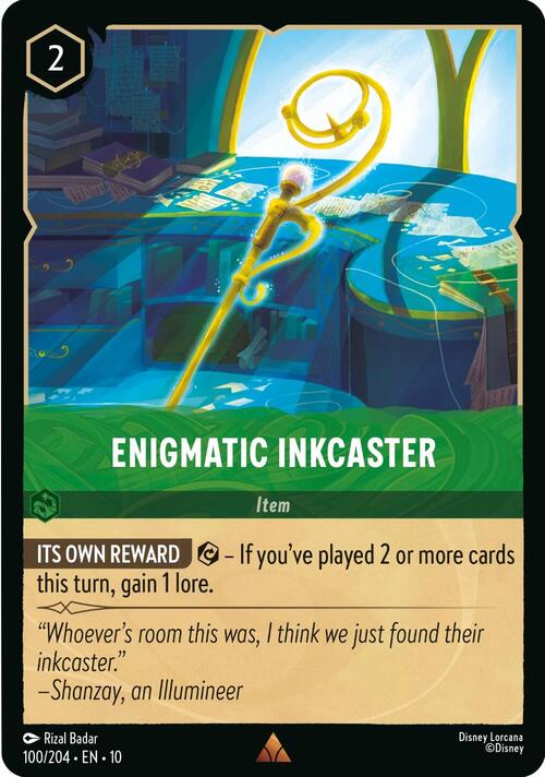 Enigmatic Inkcaster Card Front