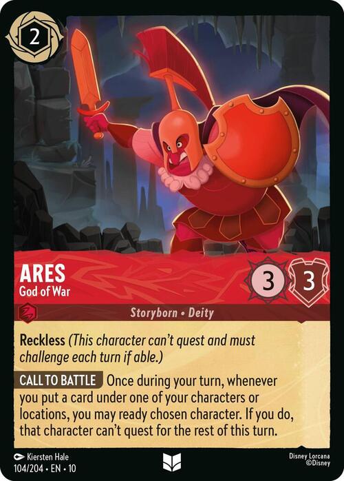 Ares - God of War Card Front