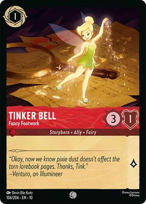 Tinker Bell - Fancy Footwork Card Front