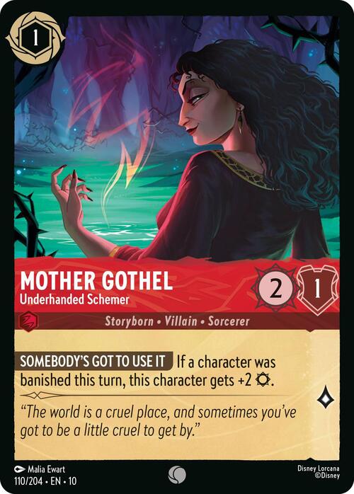 Mother Gothel - Underhanded Schemer Card Front