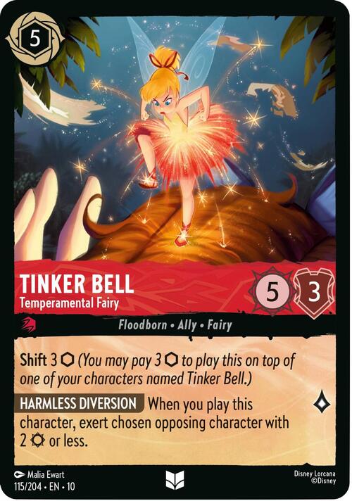 Tinker Bell - Temperamental Fairy Card Front