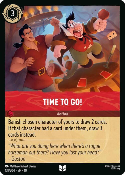 Time to Go! Card Front
