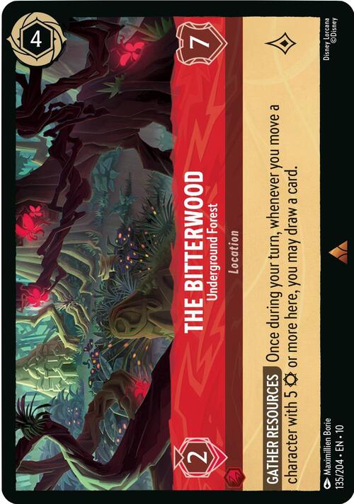 The Bitterwood - Underground Forest Card Front