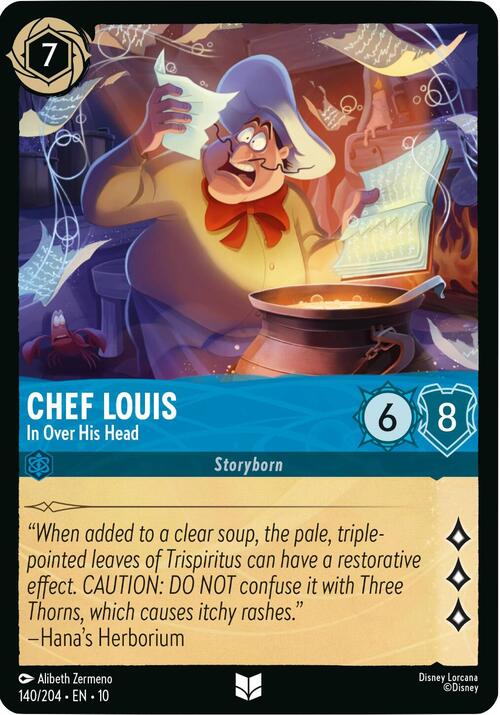 Chef Louis - In Over His Head Card Front