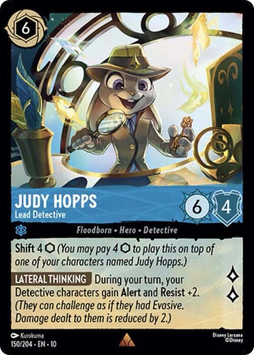 Judy Hopps - Lead Detective Card Front