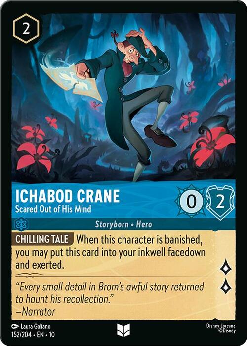 Ichabod Crane - Scared Out of His Mind Card Front