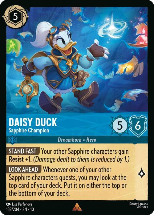 Daisy Duck - Sapphire Champion Card Front