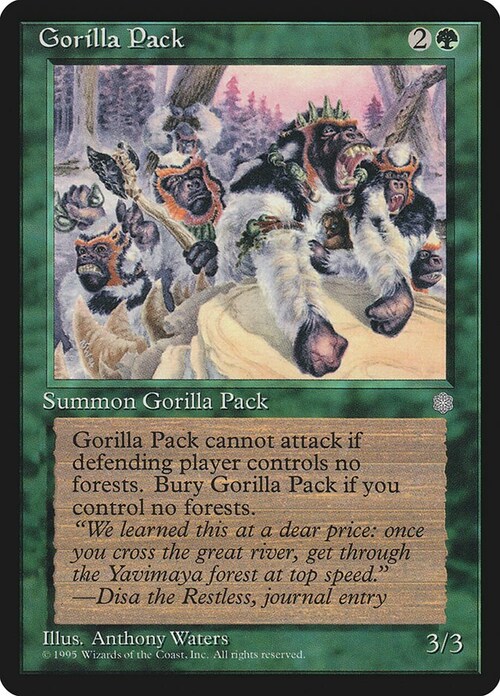 Gorilla Pack Card Front