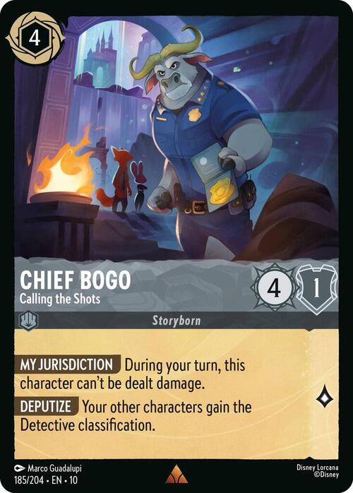 Chief Bogo - Calling the Shots Card Front