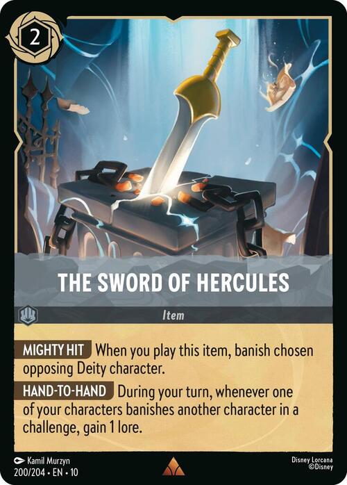 The Sword of Hercules Card Front