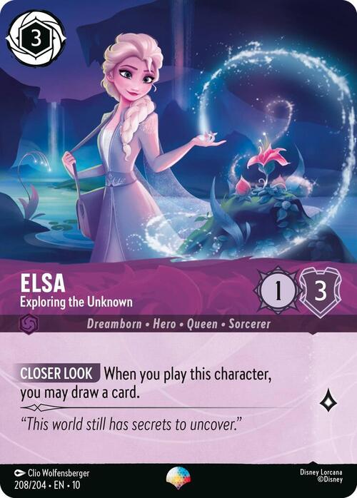 Elsa - Exploring the Unknown Card Front