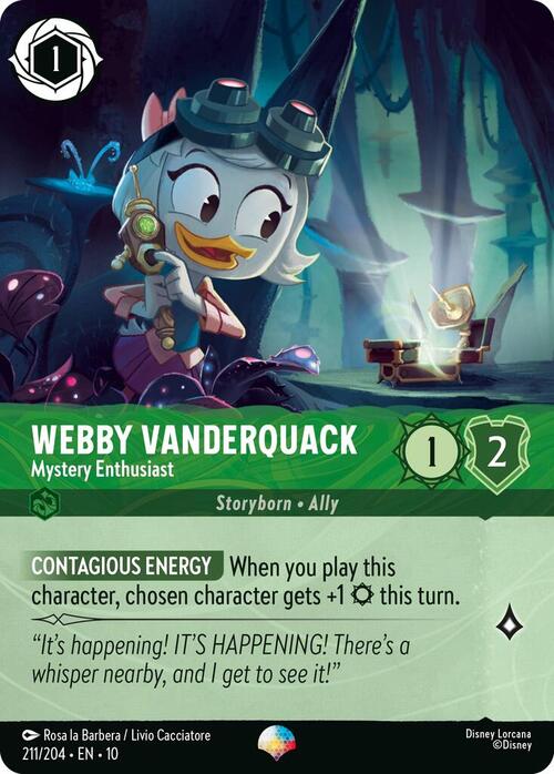 Webby Vanderquack - Mystery Enthusiast Frente