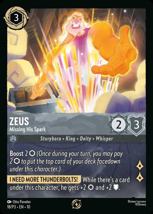 Zeus - Missing His Spark Card Front