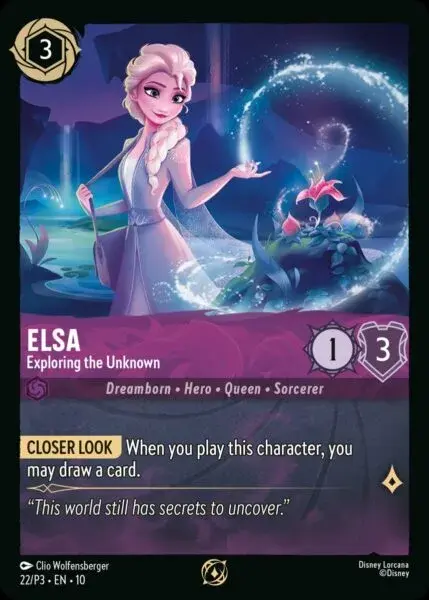Elsa - Exploring the Unknown Card Front