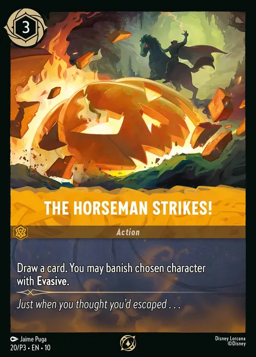 The Horseman Strikes! Card Front