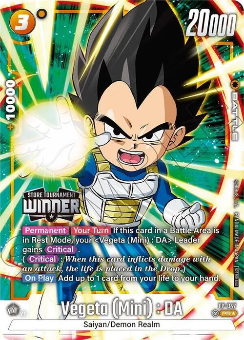 Vegeta : DA // Vegeta : DA Card Front