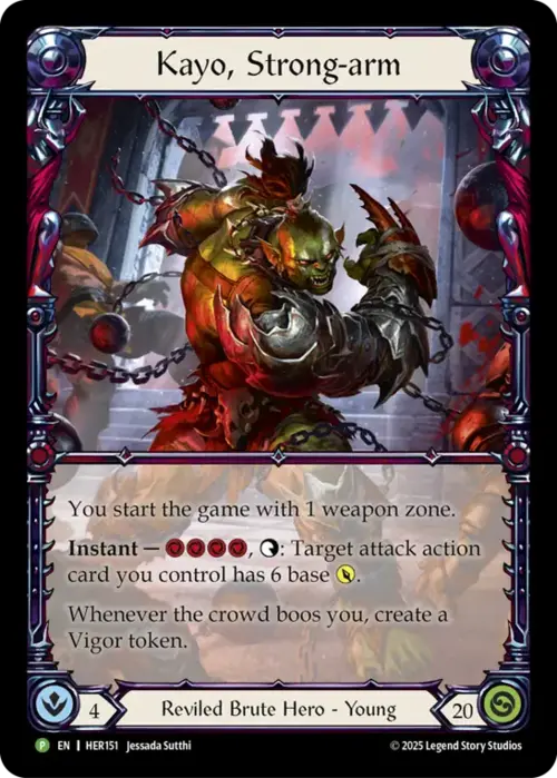 Kayo, Strongarm Card Front