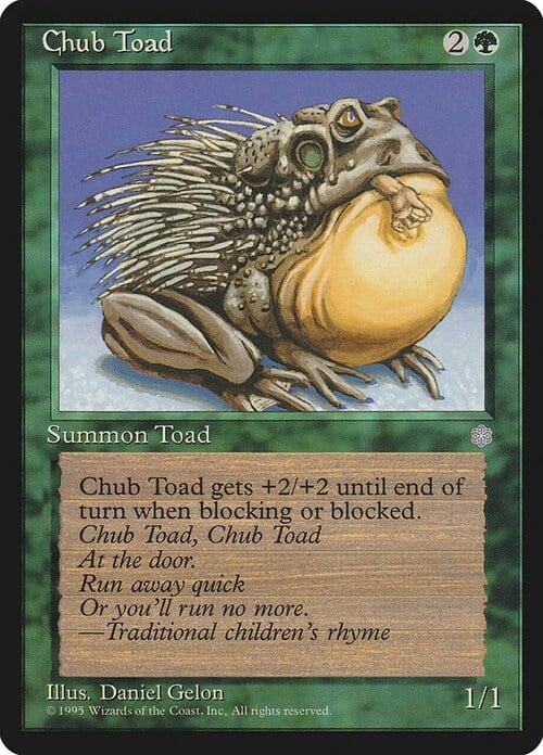 Chub Toad Card Front