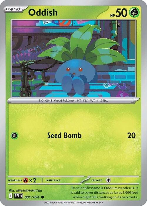 Oddish Card Front