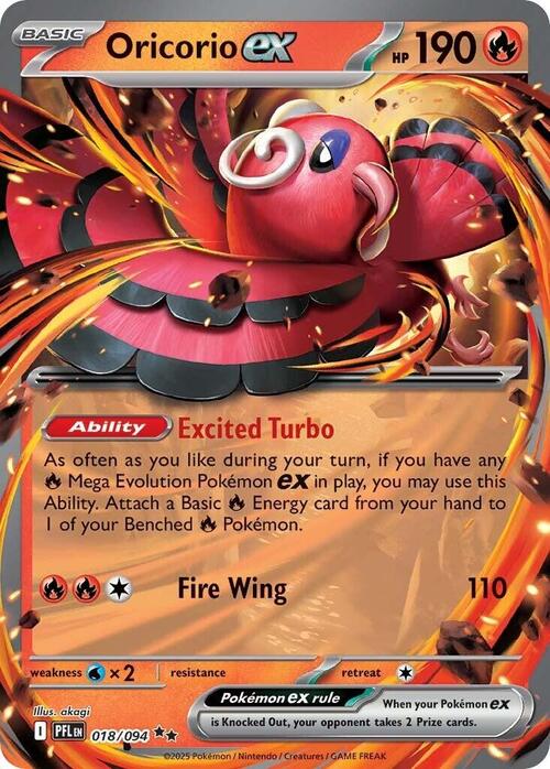 Oricorio ex Card Front
