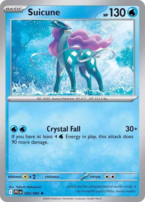 Suicune Card Front