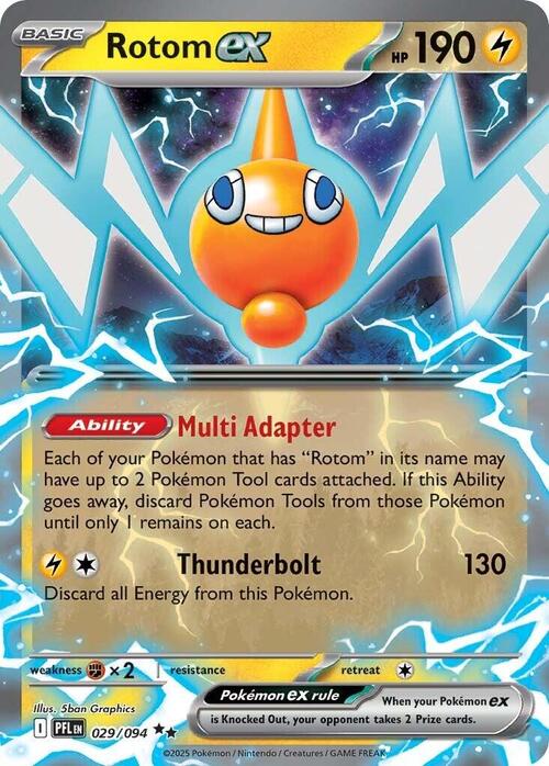 Rotom ex Card Front