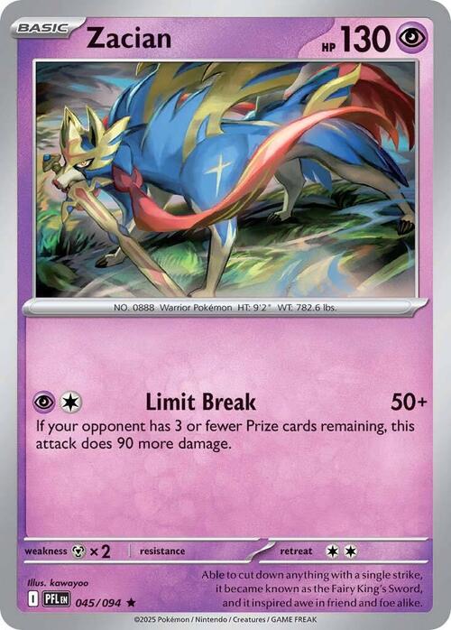 Zacian Card Front