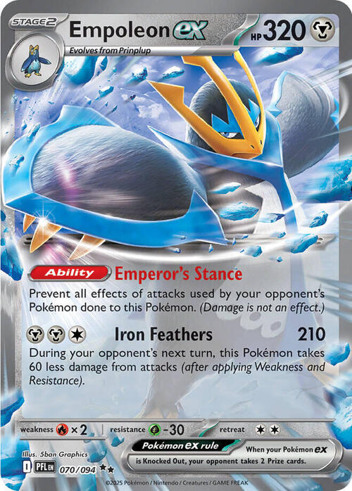 Empoleon ex Card Front