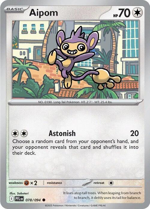 Aipom Card Front