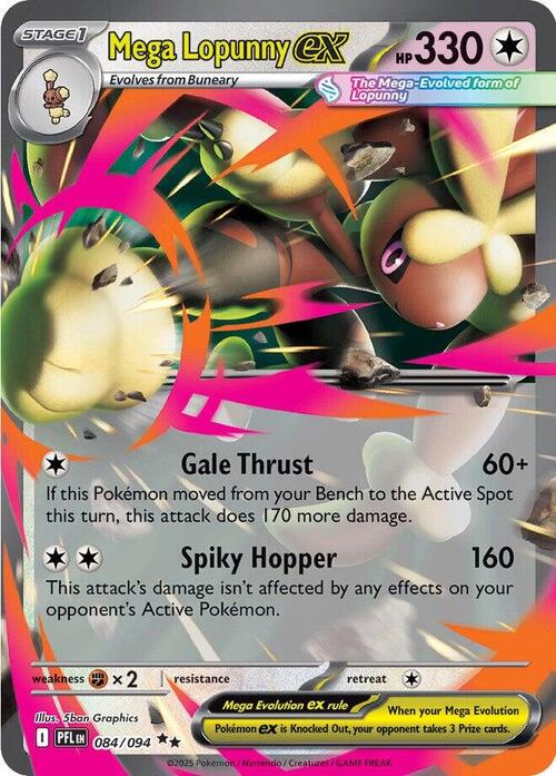 Mega Lopunny ex Card Front