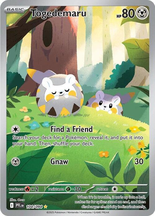 Togedemaru Card Front