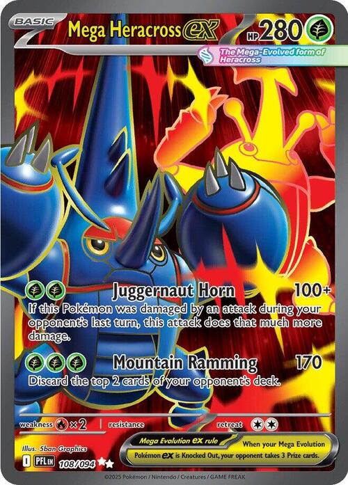 Mega Heracross ex Card Front