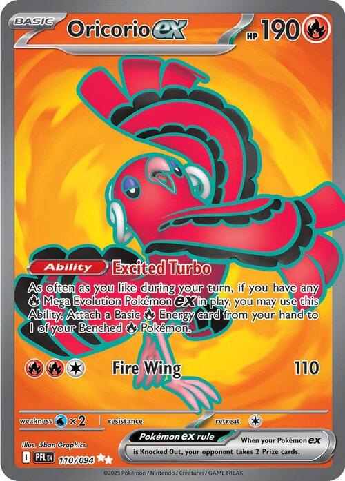 Oricorio ex Card Front