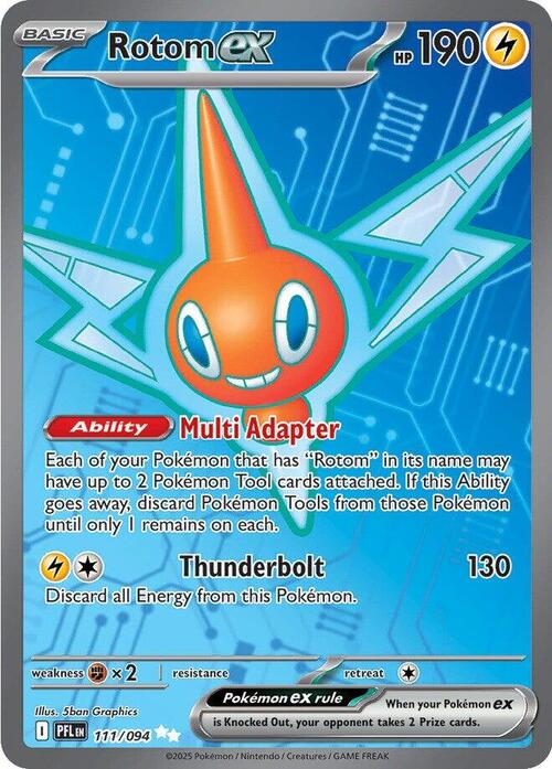 Rotom ex Card Front