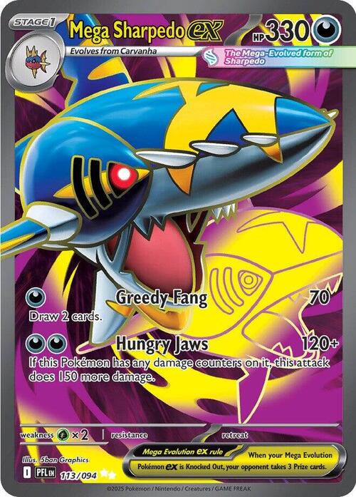 Mega Sharpedo ex Card Front