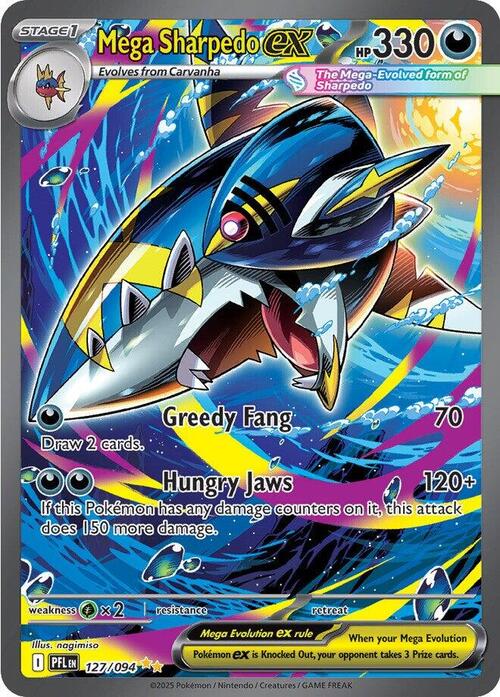 Mega Sharpedo ex Card Front