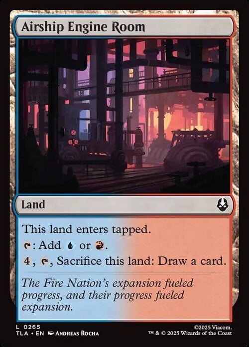 Airship Engine Room Card Front