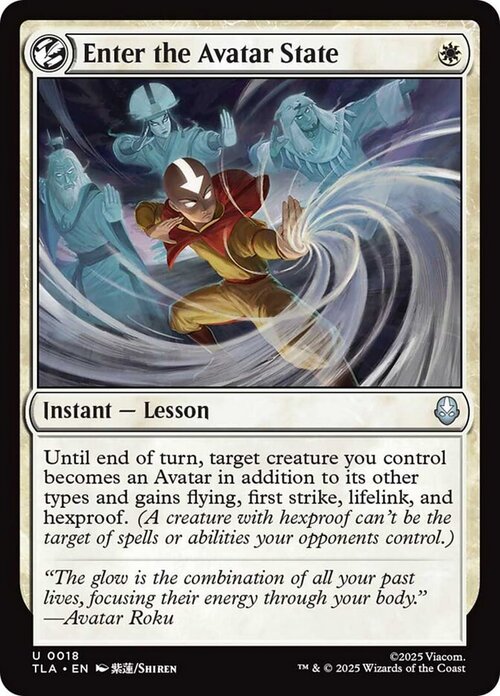 Enter the Avatar State Card Front