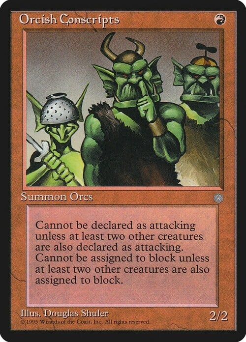 Orcish Conscripts Card Front