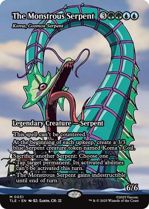 Koma, Cosmos Serpent Card Front